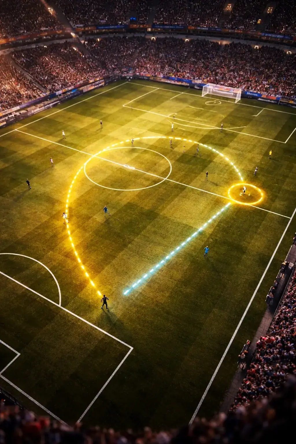 Football field view