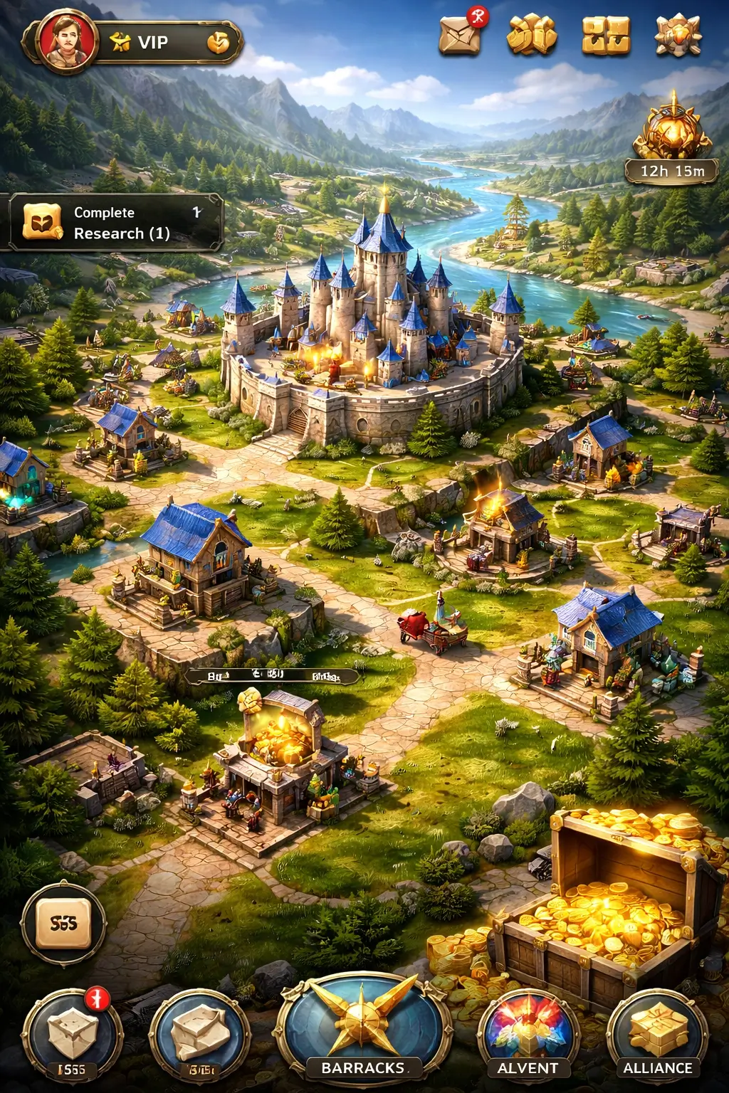 Mobile interface layout